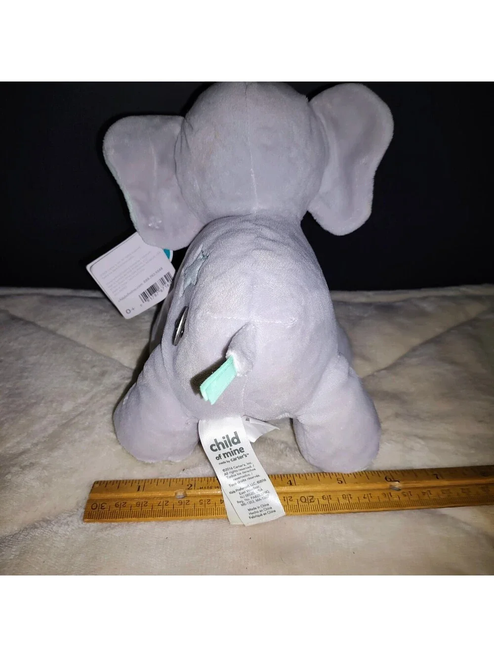 Carters Child of Mine Musical Moving Plush Toy Elephant Pink Twinkle Little Star